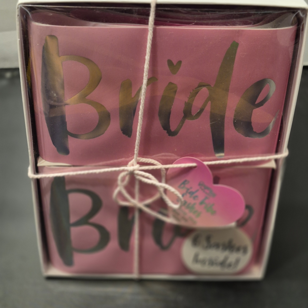 Set of 6 Pink Bride Squad Sashes New